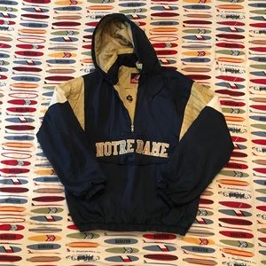 Vintage Majestic NOTRE DAME Puffer Jacket LARGE